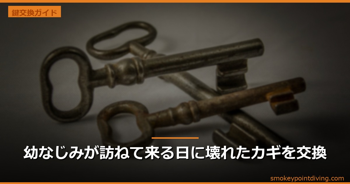 幼なじみが訪ねて来る日に壊れたカギを交換